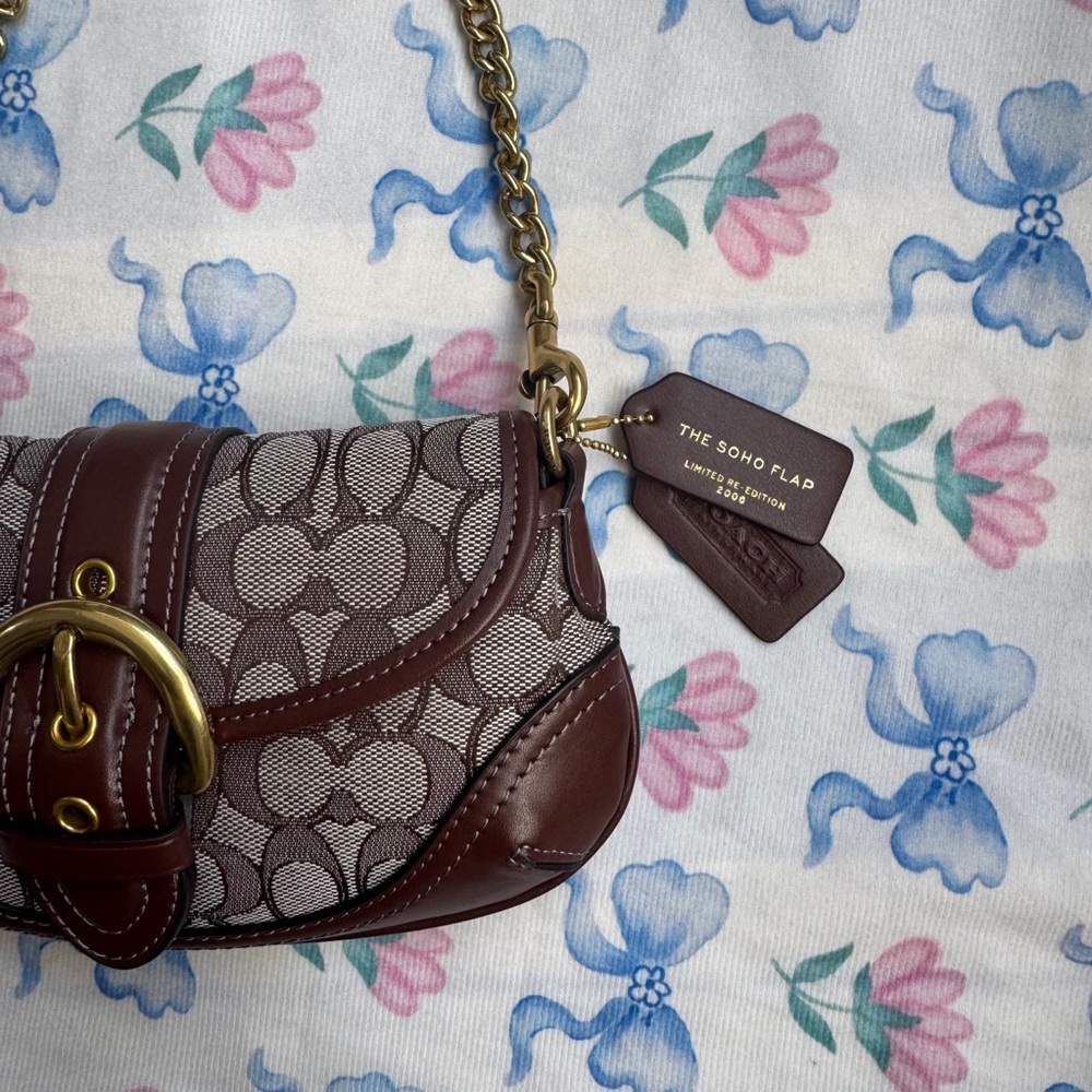 Coach Signature Canvas and Leather Shoulder Bag in Brown - Picture 3 of 11